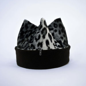 Bonnet léopard et noir