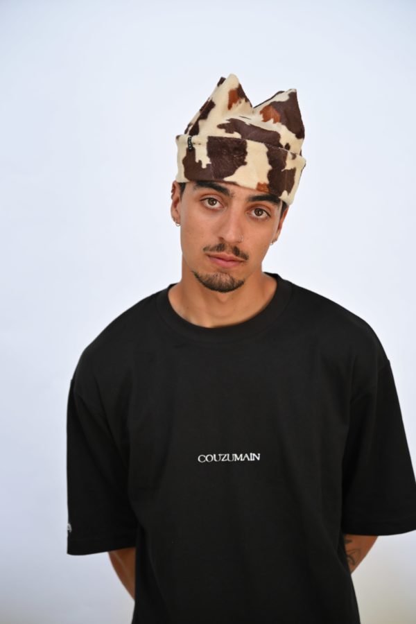 Bonnet vache marron