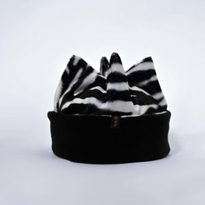 Bonnet zèbre et noir