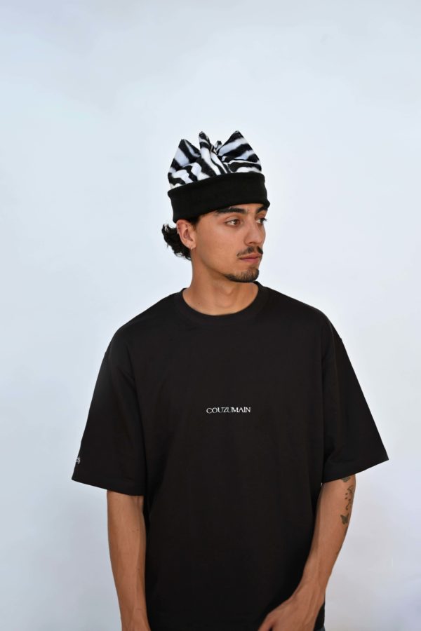 Bonnet zèbre et noir – Image 3