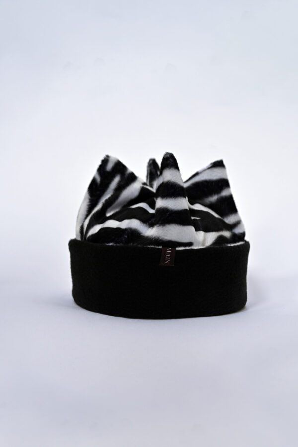Bonnet zèbre et noir – Image 3