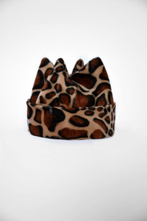 Bonnet léopard marron