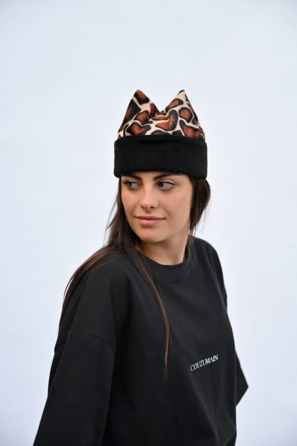 Bonnet girafe et noir – Image 2