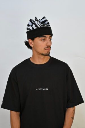 Bonnet zèbre et noir